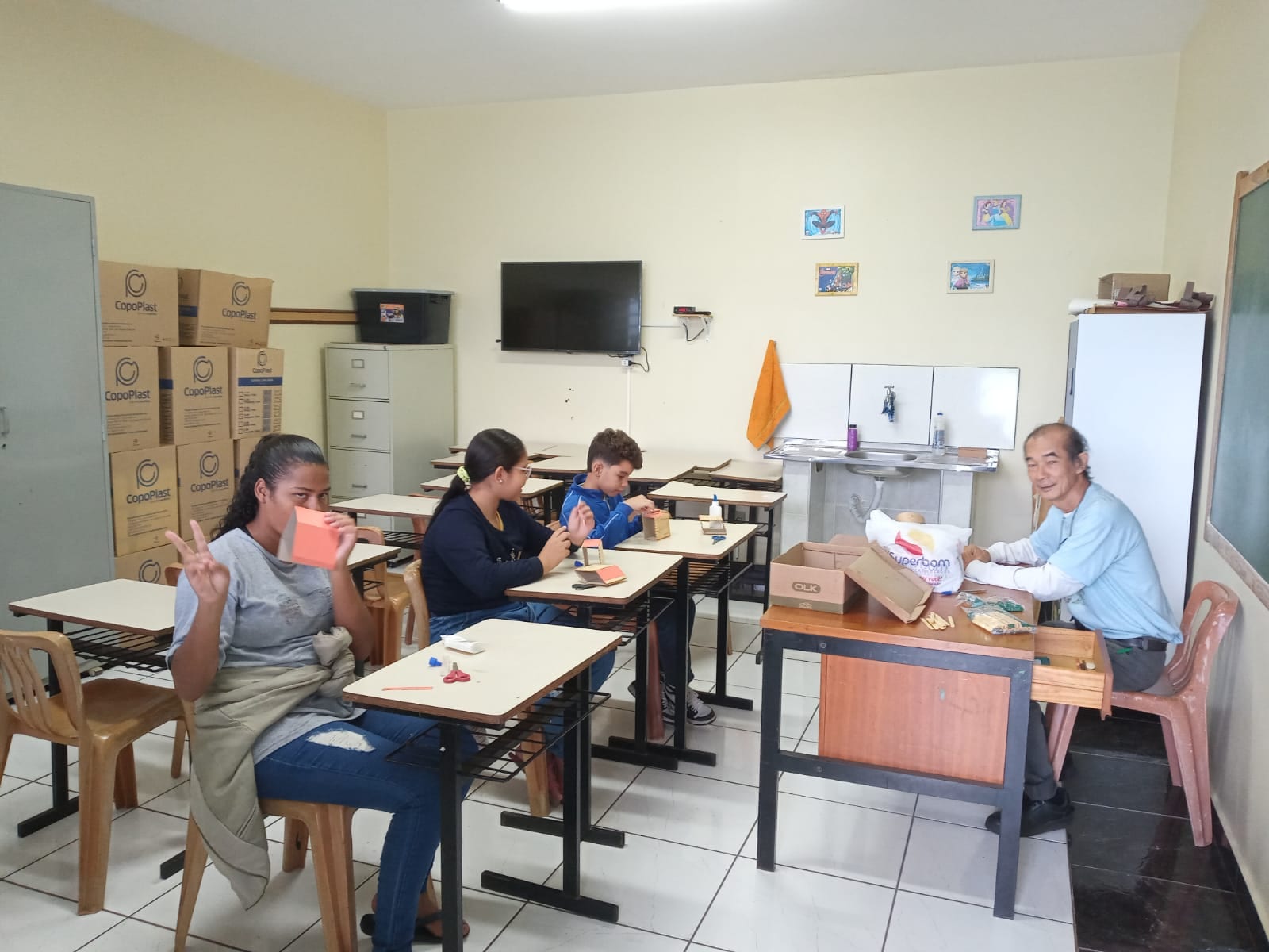 Turma de curso do Fortalecimento da Família