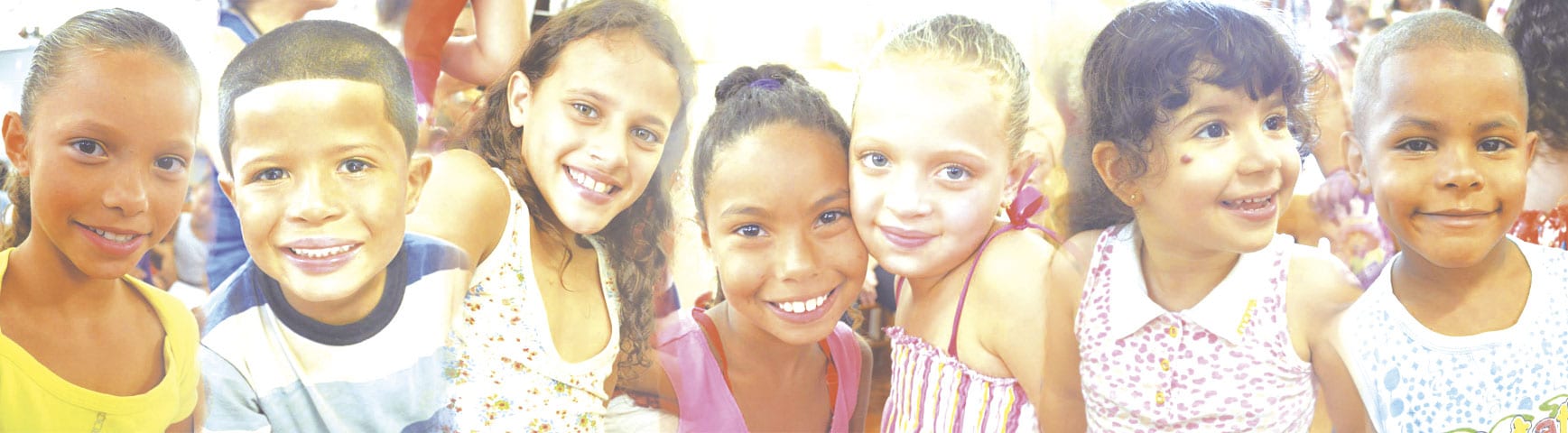 Crianças atendidas pelo Núcleo Amizade